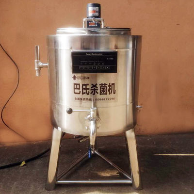 Pemanas Listrik 300L Small Milk Pasteurizer 1.5mm Tebal