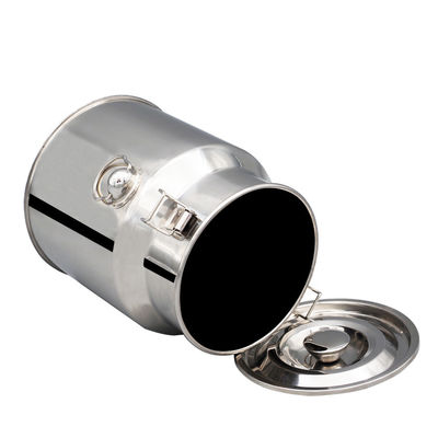 Tangki Pencampur Penyimpanan 15L SS 304 Kemasan makanan Pail Susu Stainless Steel