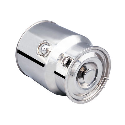 Tangki Pencampur Penyimpanan 15L SS 304 Kemasan makanan Pail Susu Stainless Steel