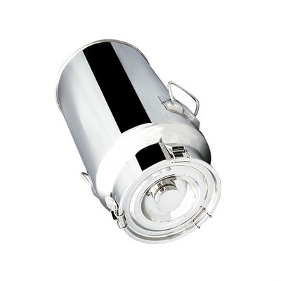 SS304 20 liter Stainless Steel Milk Can Dengan Spigot Sealed Bucket Storage Milk Pail