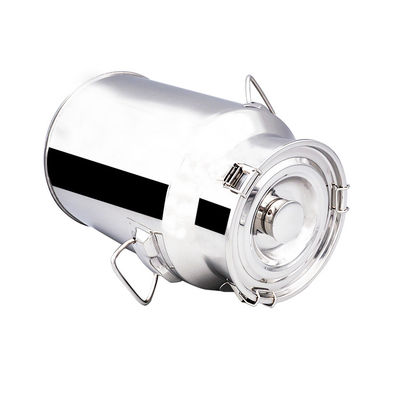 20L Minuman Minyak Madu Tutup Terbuka Vertikal Tangki Penyimpanan Stainless Steel / Barel / Pail Milk Can