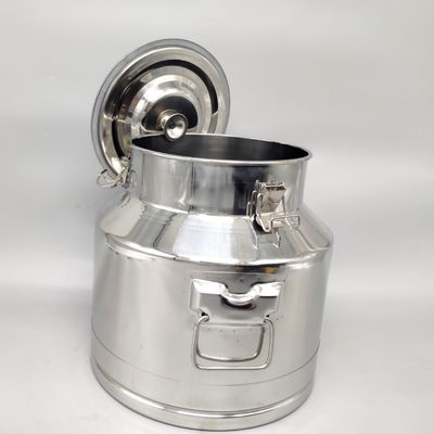 Susu Stainless Steel 15L Dapat Mencerminkan Wadah Susu Logam yang Dipoles
