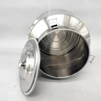 15L Multi-Purpose Sealed Barrel SS304 Food Grade Bucket Kaleng Susu Stainless Steel Dengan Keran