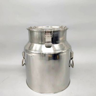 201 Drum Penyimpanan Food Grade Stainless Steel 15L Untuk Cairan Pengangkut