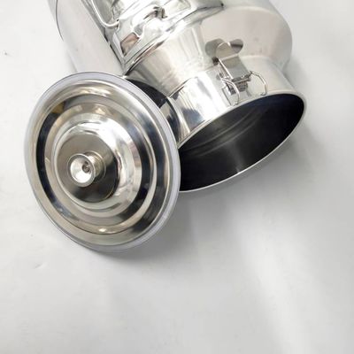 201 Drum Penyimpanan Food Grade Stainless Steel 15L Untuk Cairan Pengangkut