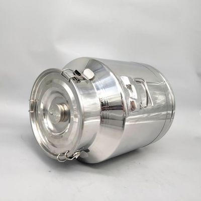 25L SS304 Tangki Penyimpanan Logam Teh Bisa Kopi Gula Sealed Transport Milk Cans
