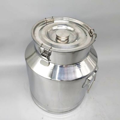 25L SS304 Tangki Penyimpanan Logam Teh Bisa Kopi Gula Sealed Transport Milk Cans