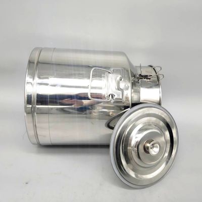 25L SS304 Tangki Penyimpanan Logam Teh Bisa Kopi Gula Sealed Transport Milk Cans