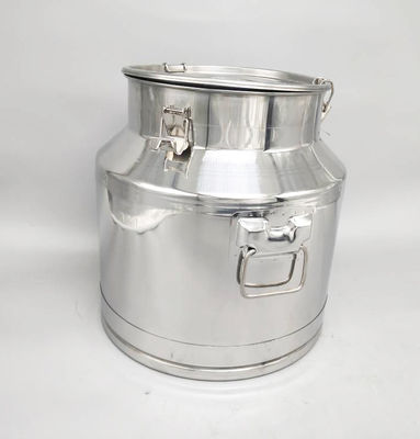 Gambar Produksi Susu SS304 30L Menggunakan Kaleng Susu Stainless Steel Dengan Tutup Tertutup