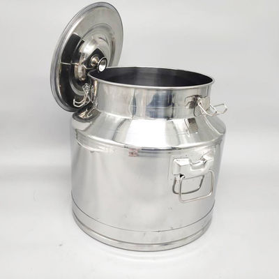 Gambar Produksi Susu SS304 30L Menggunakan Kaleng Susu Stainless Steel Dengan Tutup Tertutup