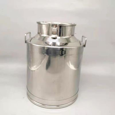 SS304 40 Liter Susu Stainless Steel Bisa Warna Silver Untuk Transportasi