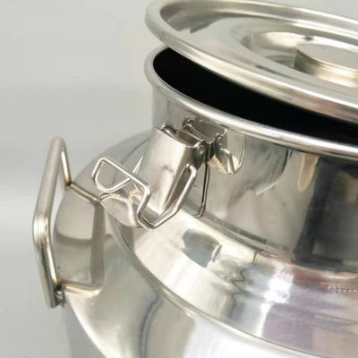 SS304 40 Liter Susu Stainless Steel Bisa Warna Silver Untuk Transportasi