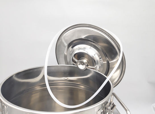 Hotel sehat 40L menggunakan kaleng susu stainless steel bersegel dengan penutup