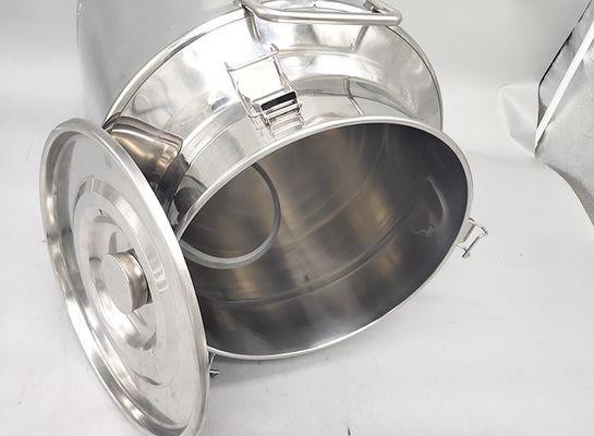 Hotel sehat 40L menggunakan kaleng susu stainless steel bersegel dengan penutup