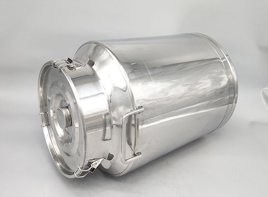 Penyimpanan minyak drum minyak portabel 40L 304 Kaleng susu 1.0mm baja tahan karat