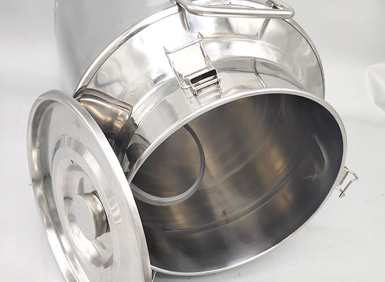 Peralatan fermentasi poles 40L Kaleng susu 0.8mm stainless steel