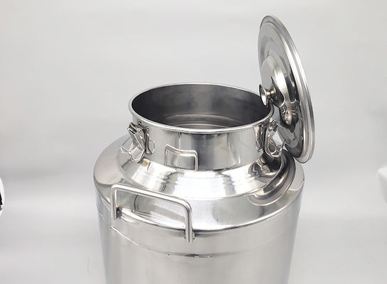 Penyimpanan minyak drum minyak portabel 40L 304 Kaleng susu 1.0mm baja tahan karat