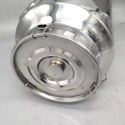SS304 50L Ember Food Grade Kedap Udara Bukti Kelembaban Dengan Tutup