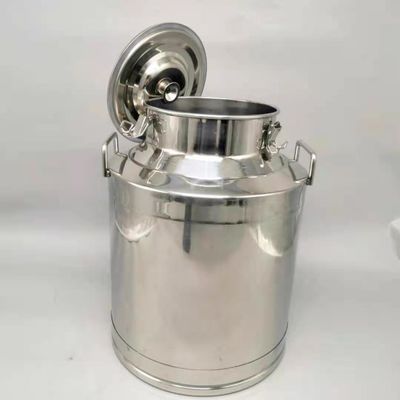 70L Minyak Zaitun Tanpa Karat Susu Stainless Steel Dapat Disegel Ember Barel Dengan Keran