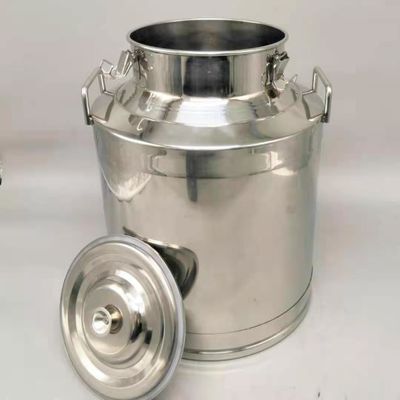 70L Minyak Zaitun Tanpa Karat Susu Stainless Steel Dapat Disegel Ember Barel Dengan Keran