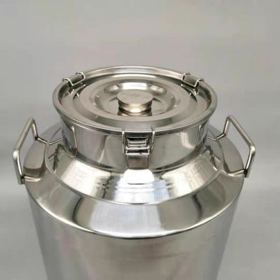70L Minyak Zaitun Tanpa Karat Susu Stainless Steel Dapat Disegel Ember Barel Dengan Keran