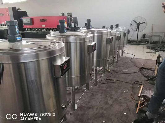 Mesin pasteurizer stainless steel 500L Tanpa Karat Dengan Teknologi Canggih