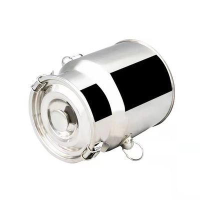 SS201 5 Liter Stainless Steel Bucket Dengan Tutup Ketebalan 0.8mm