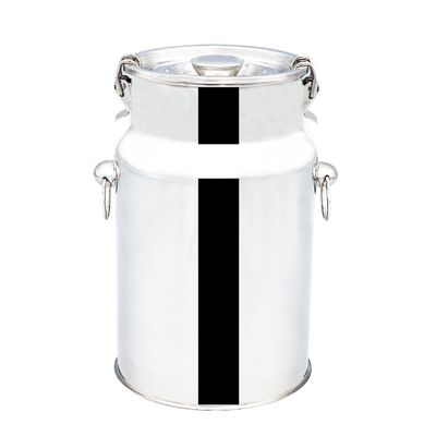 7L Nonmagnetic Sanitary Grade Rumah Tangga Barel Penyimpanan Kaleng Susu Stainless Steel