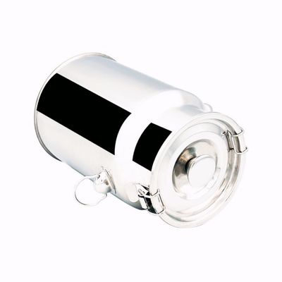 7L Nonmagnetic Sanitary Grade Rumah Tangga Barel Penyimpanan Kaleng Susu Stainless Steel