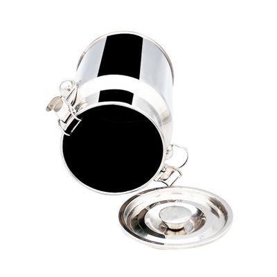 7L Nonmagnetic Sanitary Grade Rumah Tangga Barel Penyimpanan Kaleng Susu Stainless Steel