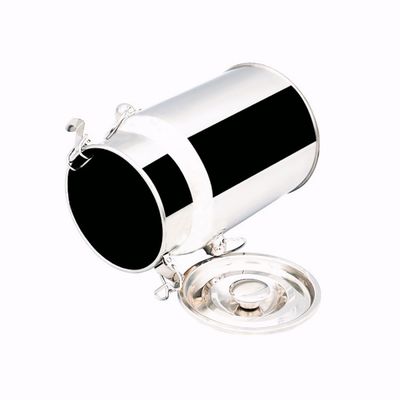 7L Nonmagnetic Sanitary Grade Rumah Tangga Barel Penyimpanan Kaleng Susu Stainless Steel