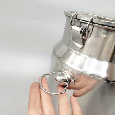 Susu Stainless Steel 0.8mm Super Tebal Dapat Penyimpanan Tertutup 8L Kecil