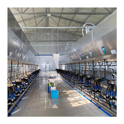 tipe rilis cepat ISO9001 Abreast Milking Parlor dengan Pengukuran Elektronik