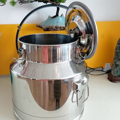 Susu Stainless Steel Tertutup 20L Tebal Dapat Penyimpanan Susu Food Grade SUS304