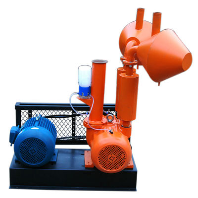 Listrik 5.5kw 2100L / mnt Rotary Vane Air Pump untuk peralatan pemerah susu
