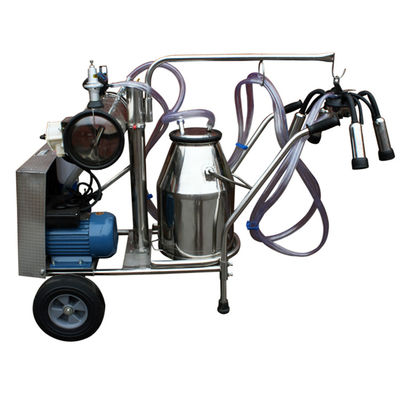 Ponsel 12 Sapi / Jam Mesin Perah Portabel Pompa Vakum Daya 1.1KW