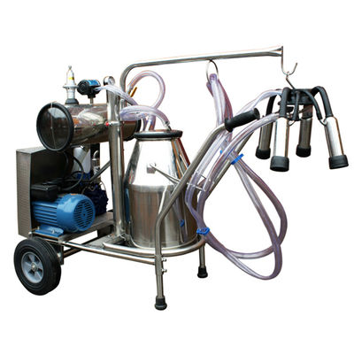 Ponsel 12 Sapi / Jam Mesin Perah Portabel Pompa Vakum Daya 1.1KW