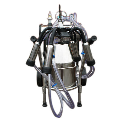 Ponsel 12 Sapi / Jam Mesin Perah Portabel Pompa Vakum Daya 1.1KW