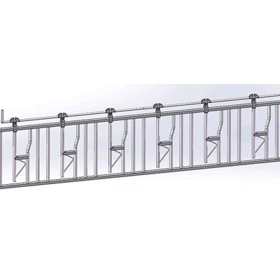 Hot Galvanized Panjang 6m Sapi Headlock Gate Pipa Anti Korosi