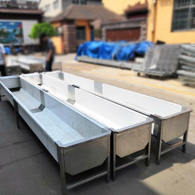 1.2mm Stainless Steel Minum Melalui Palung Pakan Hewan Ternak 250W