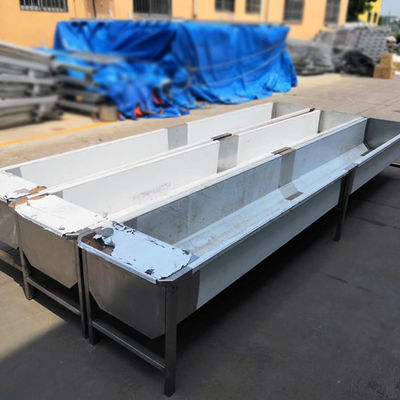 1.2mm Stainless Steel Minum Melalui Palung Pakan Hewan Ternak 250W