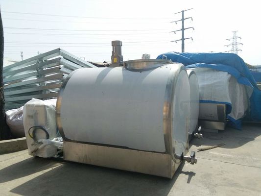 Tangki Pendingin Susu Stainless Steel Pembersih Nyaman Dengan Bahan Food Grade