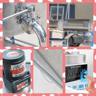 Mesin pasteurizer stainless steel 500L Tanpa Karat Dengan Teknologi Canggih