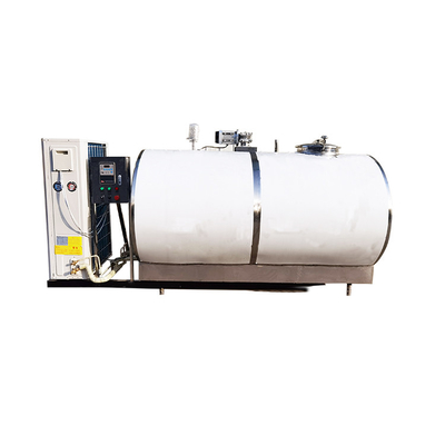 Tangki Pendingin Susu Penyimpanan Dingin 304ss 2000 Liter Horizontal
