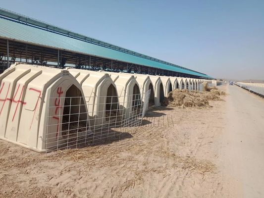 Kandang Betis Plastik ISO Peternakan Poly Dome Calf Hutch