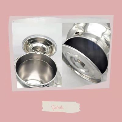 Penyimpanan Gandum Pai Air Ketat Kaleng Susu Stainless Steel 20 Liter